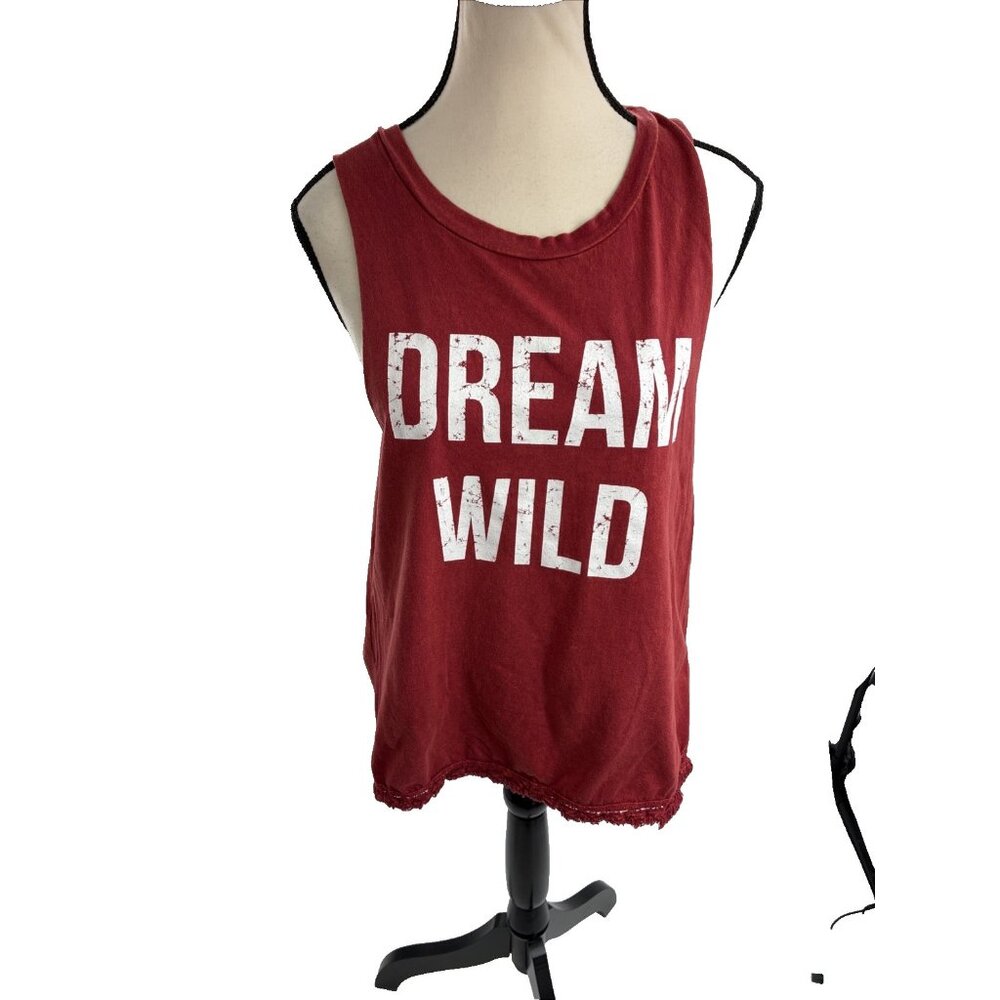 Vintage Havana Womens Tank Top Graphic Dream Wild Distressed Sleeveless Size S